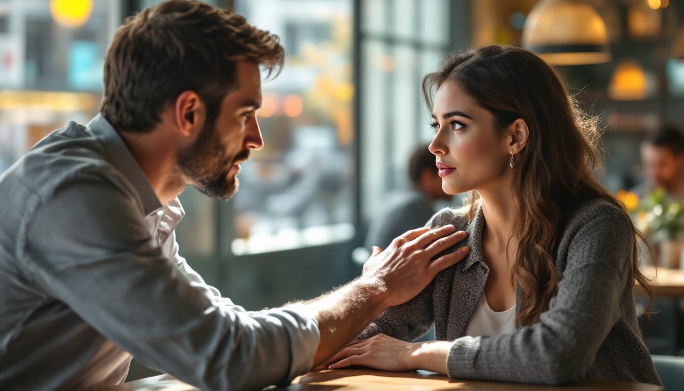 toucher l'épaule d'une femme signification