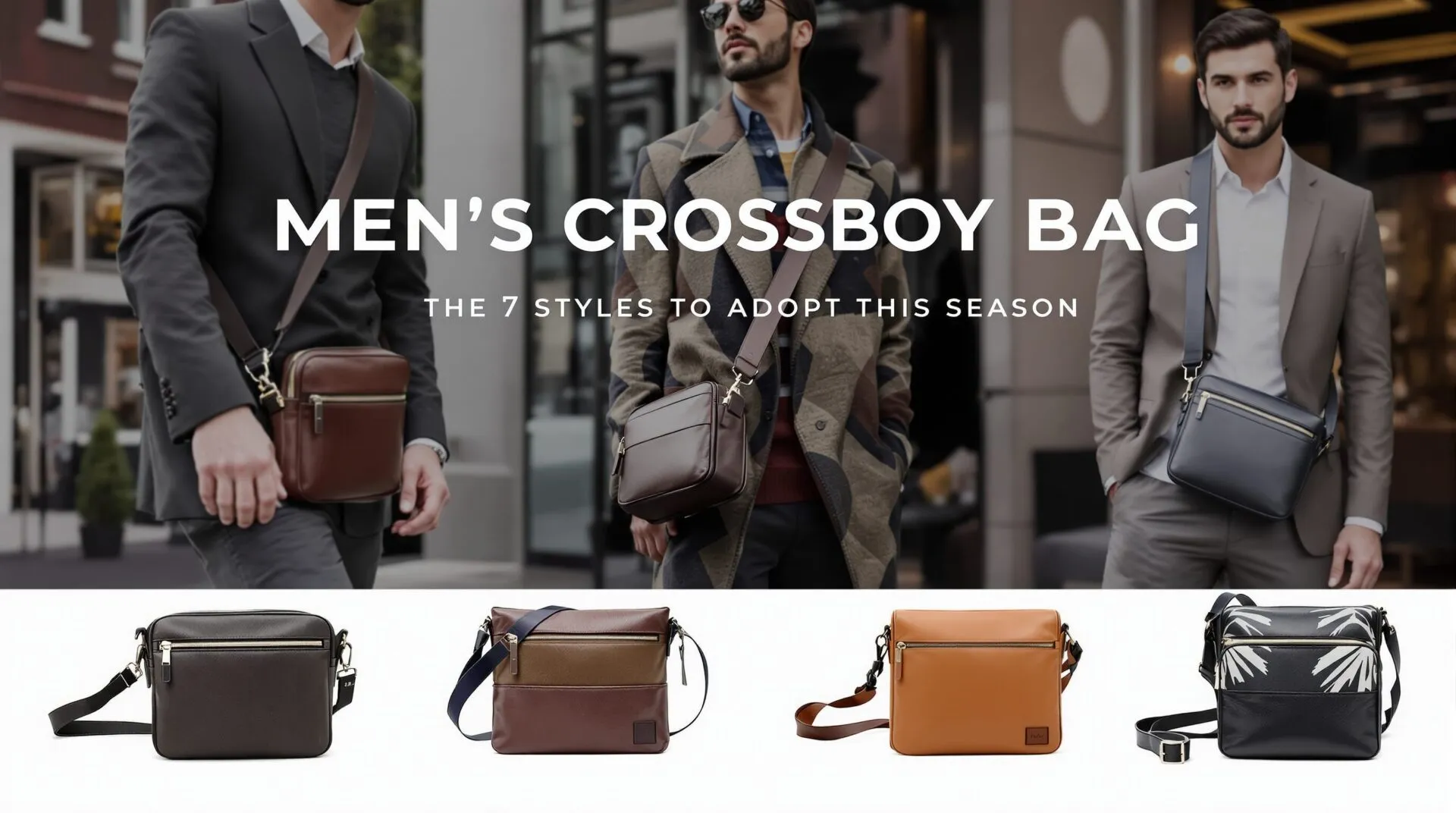 Sac bandoulière homme : les 7 styles à adopter cette saison