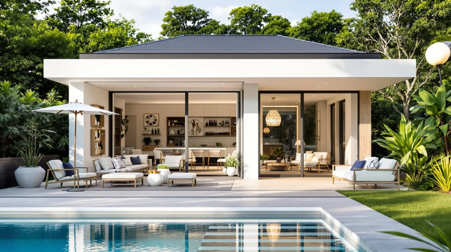 Poolhouse : l’atout chic et pratique pour sublimer votre extérieur