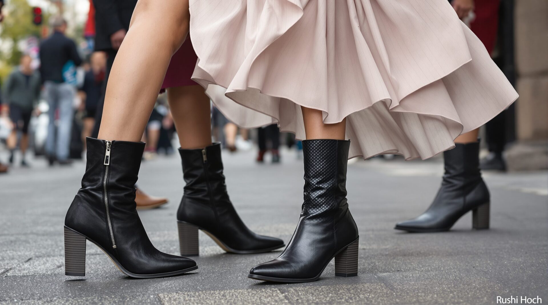 bottes avec robe courte