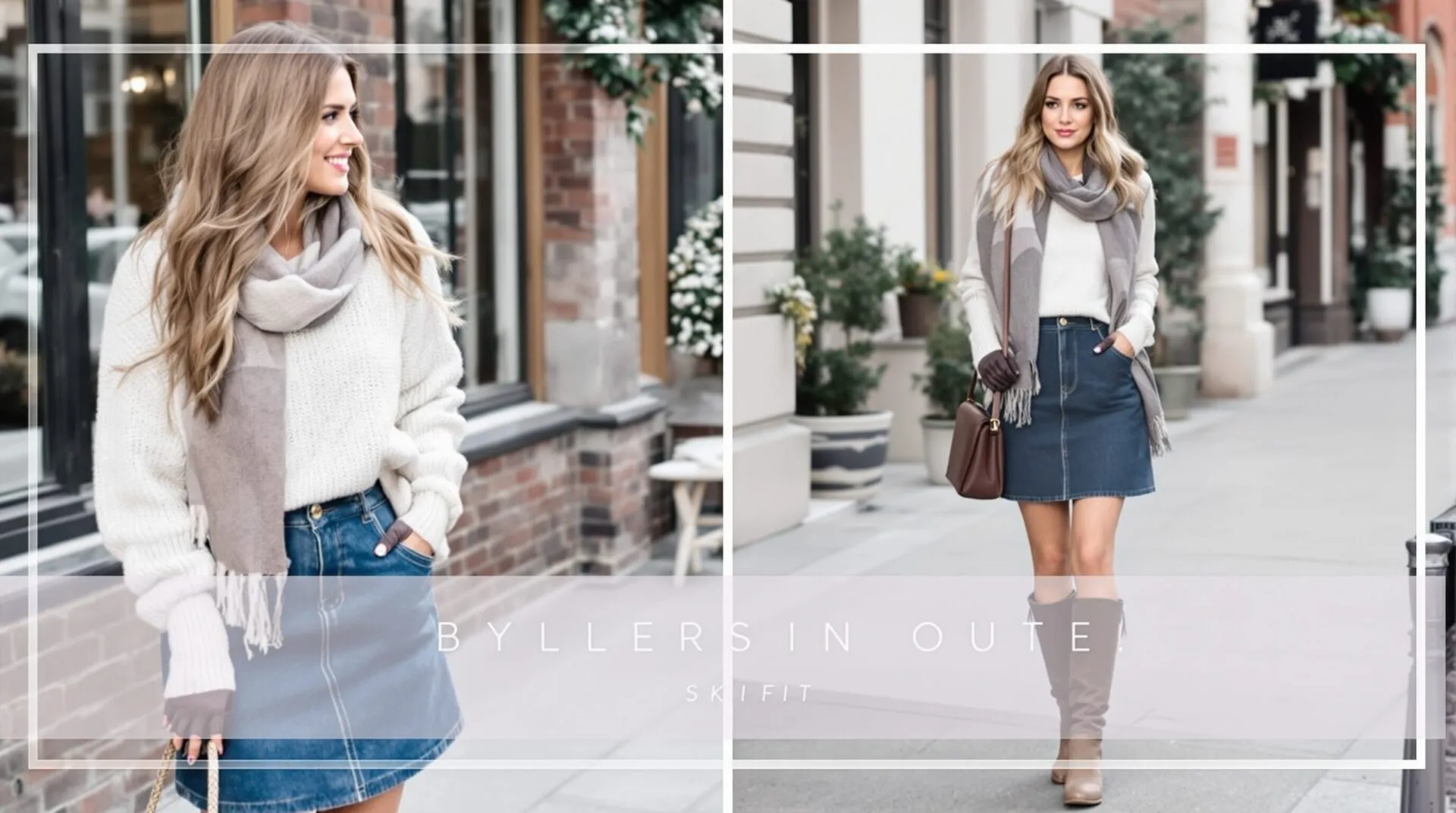 Tenue jupe jean hiver : les 7 associations à adopter pour être stylée