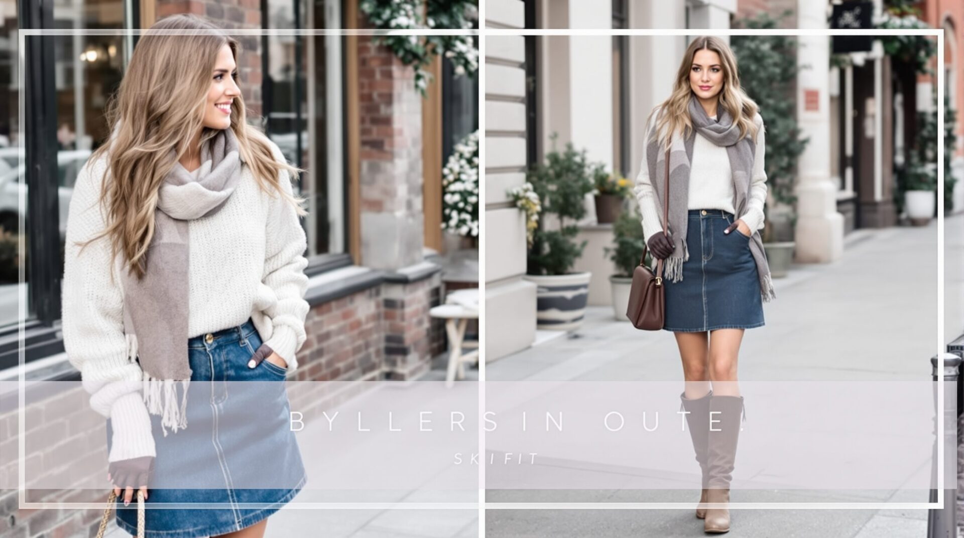 Tenue jupe jean hiver : les 7 associations à adopter pour être stylée