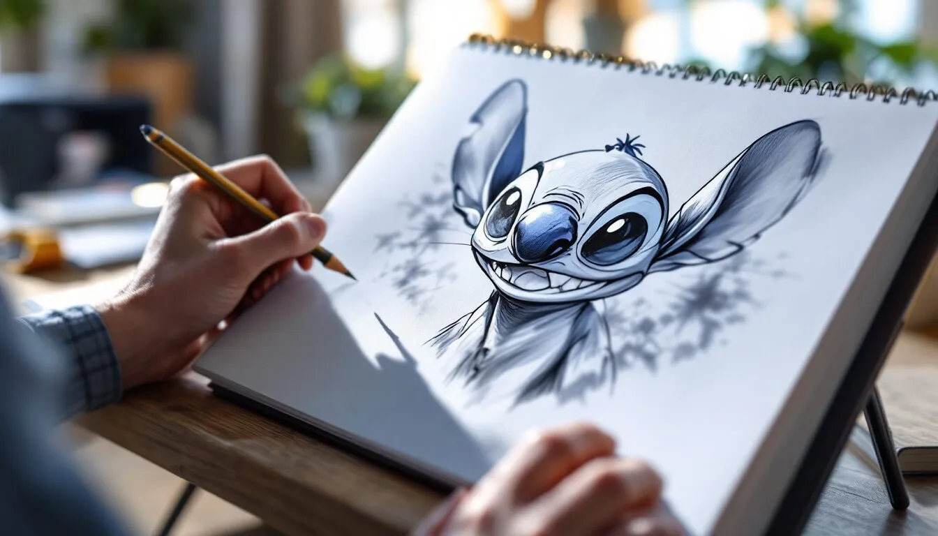 dessin stitch facile
