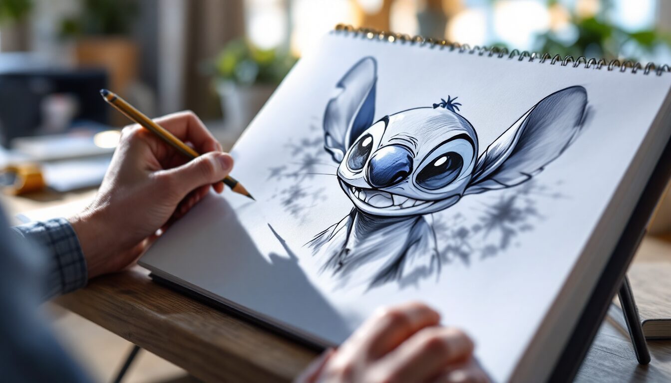 dessin stitch facile