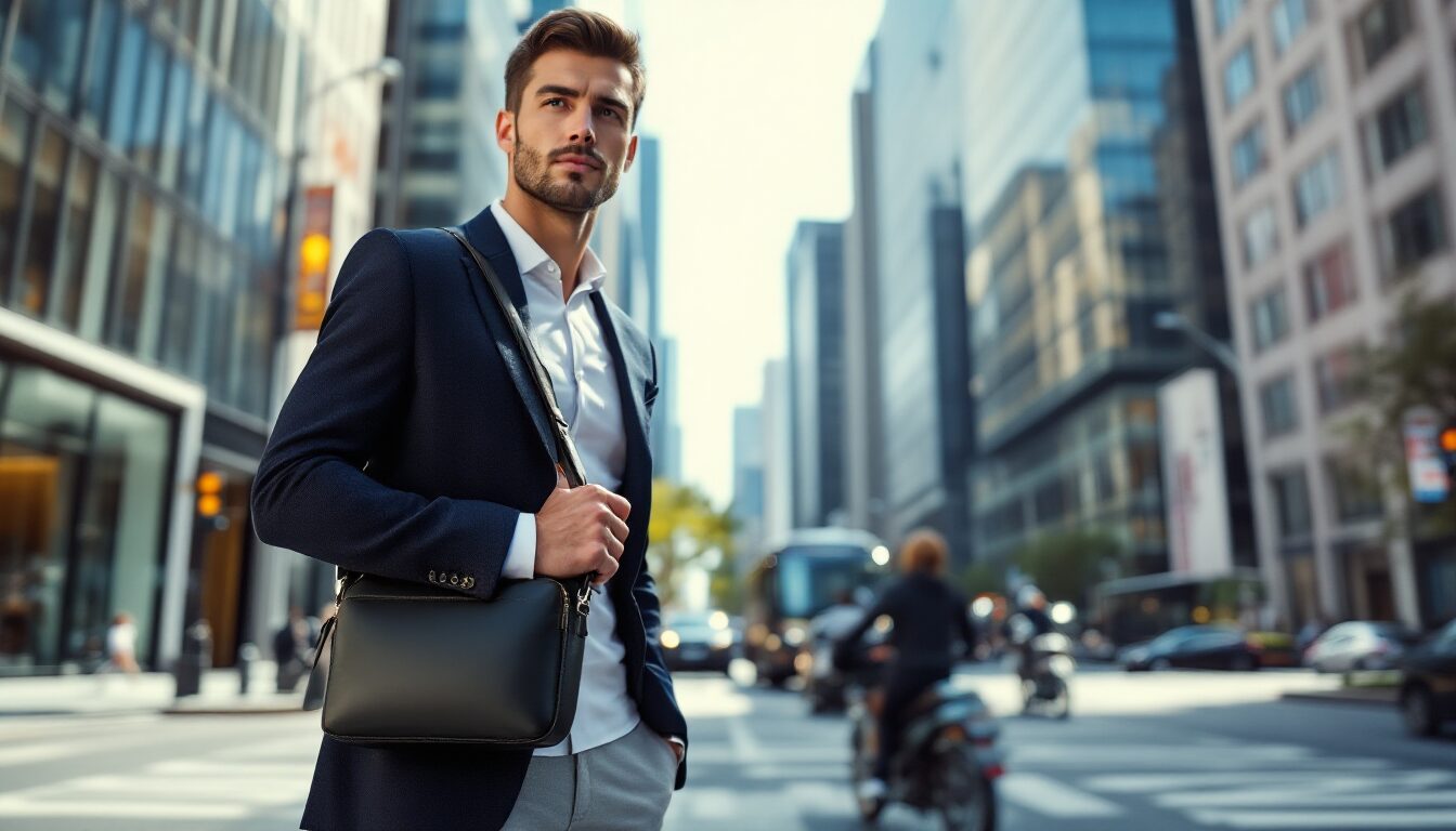 sac bandoulière homme