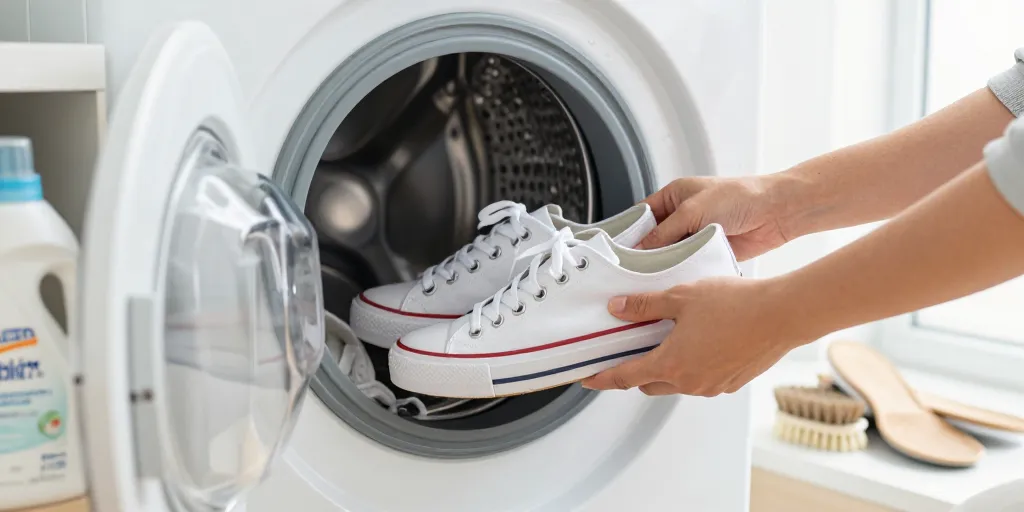 comment laver des baskets blanches en machine