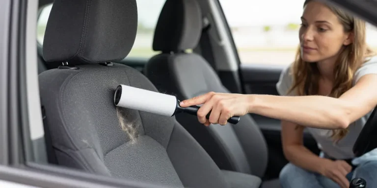 astuce pour enlever les poils de chien dans la voiture