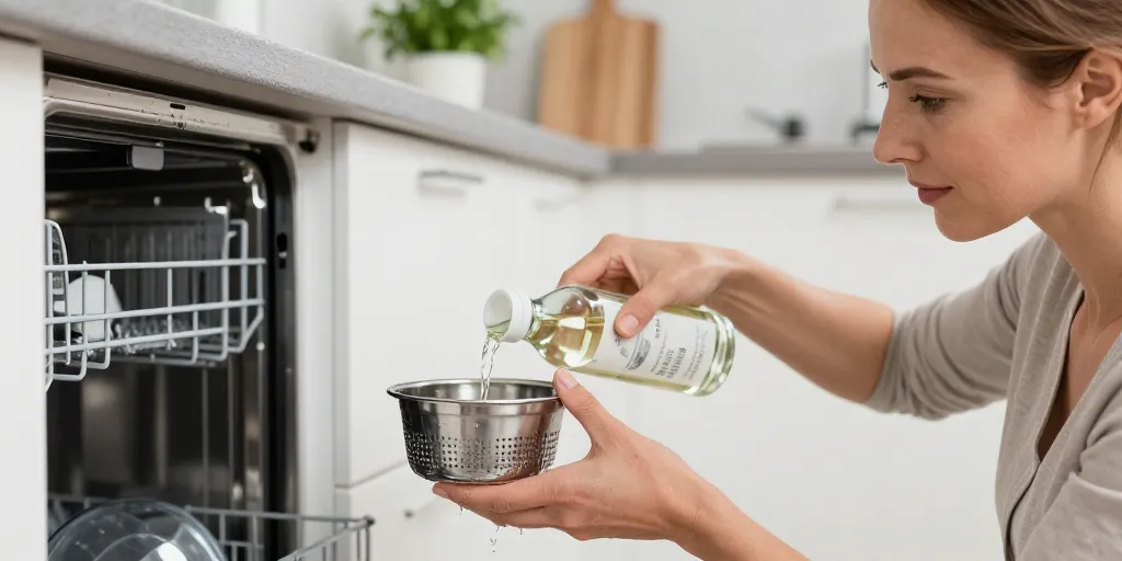 comment nettoyer le lave vaisselle avec du vinaigre blanc
