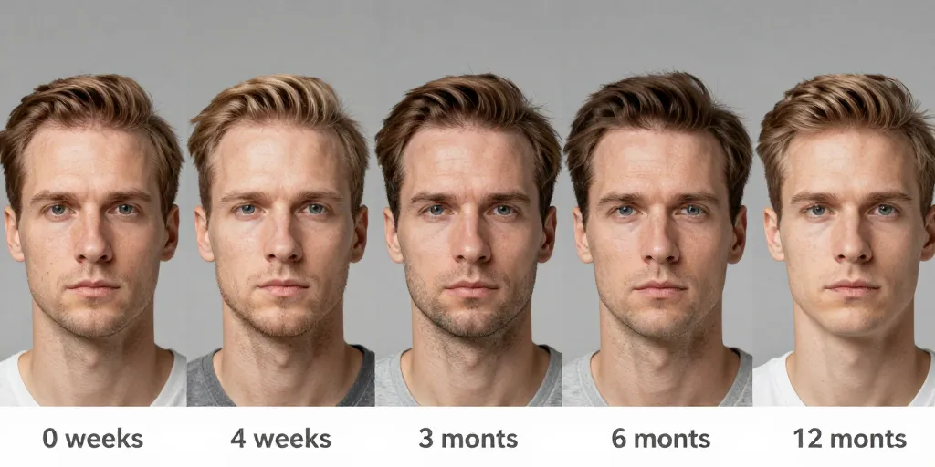 evolution pousse cheveux homme