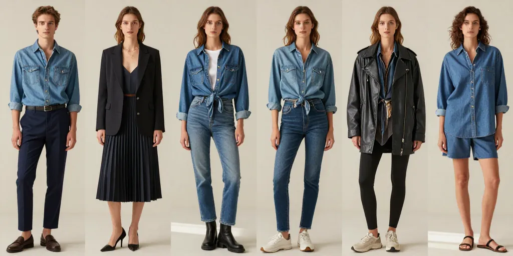 quoi porter avec une chemise en jean