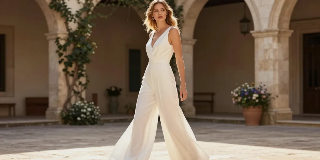 tenue mariage pantalon fluide