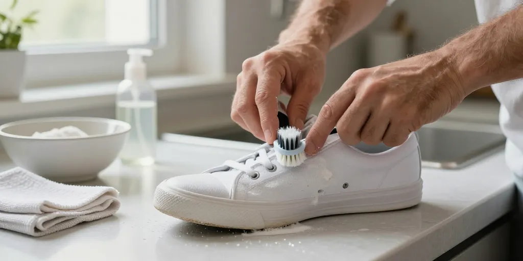 comment nettoyer semelle blanche