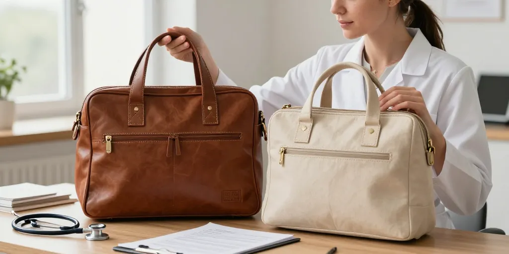 Sac de médecine : le cuir ou tissu, quel modèle choisir pour femme ?