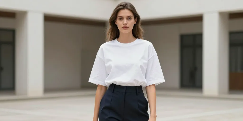 tenue avec t shirt oversize femme
