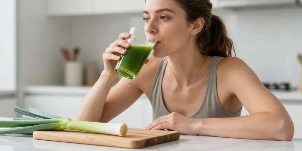 bienfait du jus de poireaux