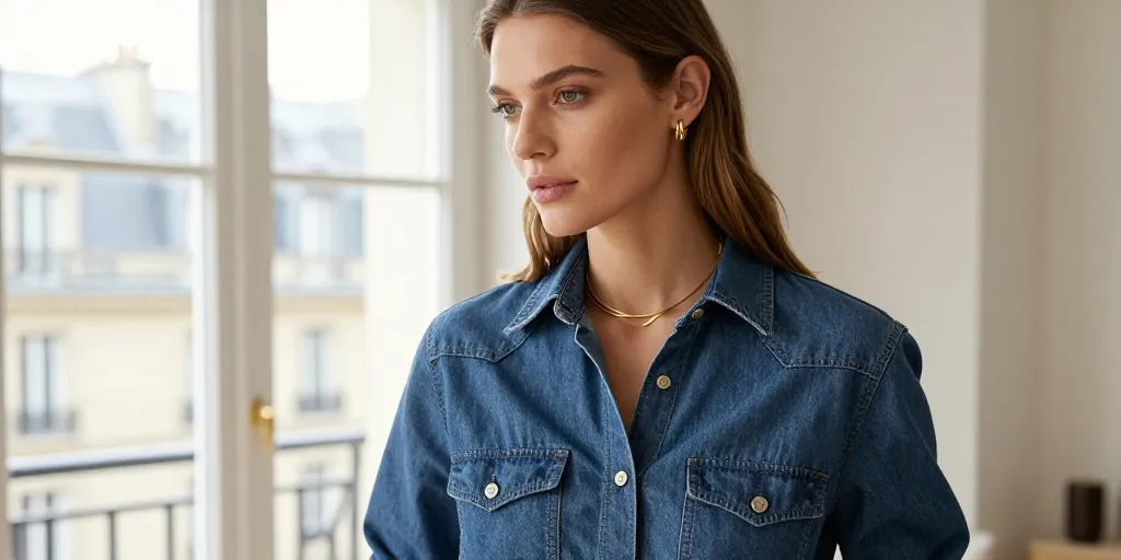 comment porter chemise jean femme