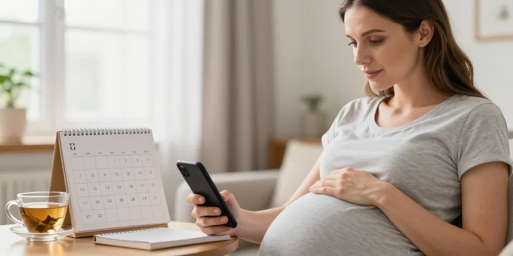 calculer à combien de mois de grossesse je suis