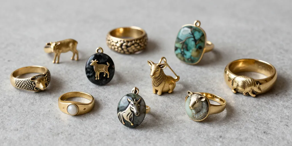 bijou motif animal sauvage