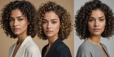 permanente cheveux avant après